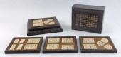CASED SET OF CHINESE CARVED JA