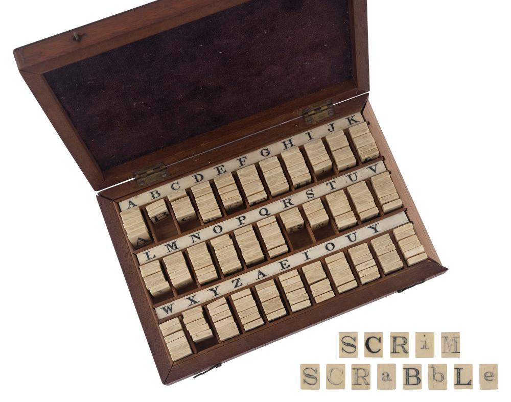 CASED SET OF ENGRAVED WHALEBONE