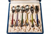 CASED SET OF NORWEGIAN SILVER