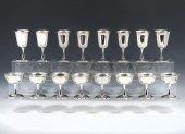 CASED SET OF SILVER PLATE DA V