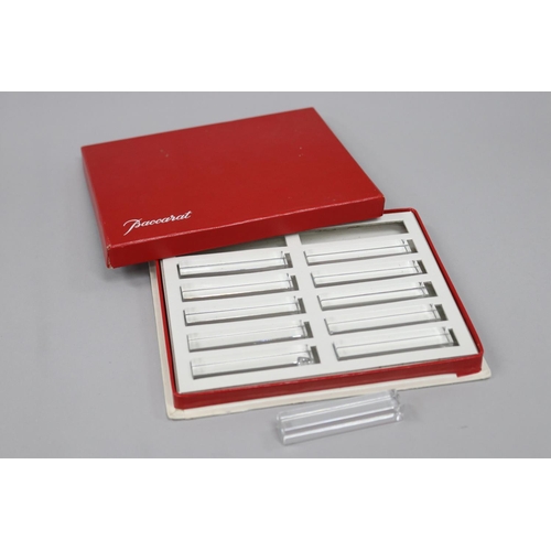 Cased set of twelve Baccarat