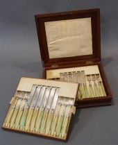 CASED SET OF TWELVE GEORGE III