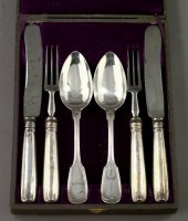 Cased Set of Two H. Mau Silver