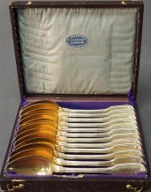 CASED SET WITH 12 GERMAN GILT