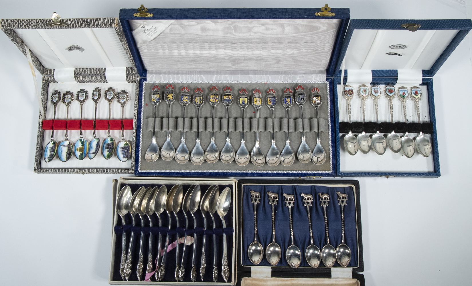 CASED SETS OF SILVER & SILVER-PLATE