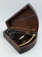 CASED SEXTANT 19TH CENTURY CAS