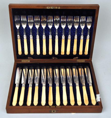 CASED SHEFFIELD BONE HANDLED