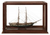 CASED SHIP MODEL EARLY 20TH CE