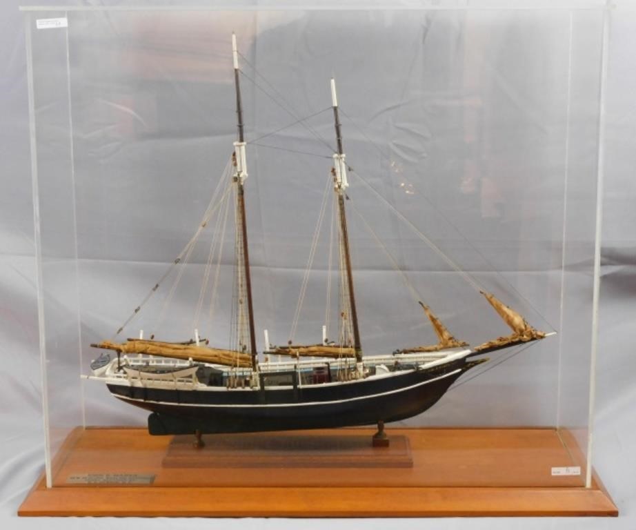 CASED SHIP MODEL OF THE WHALESHIP