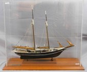 CASED SHIP MODEL OF THE WHALES