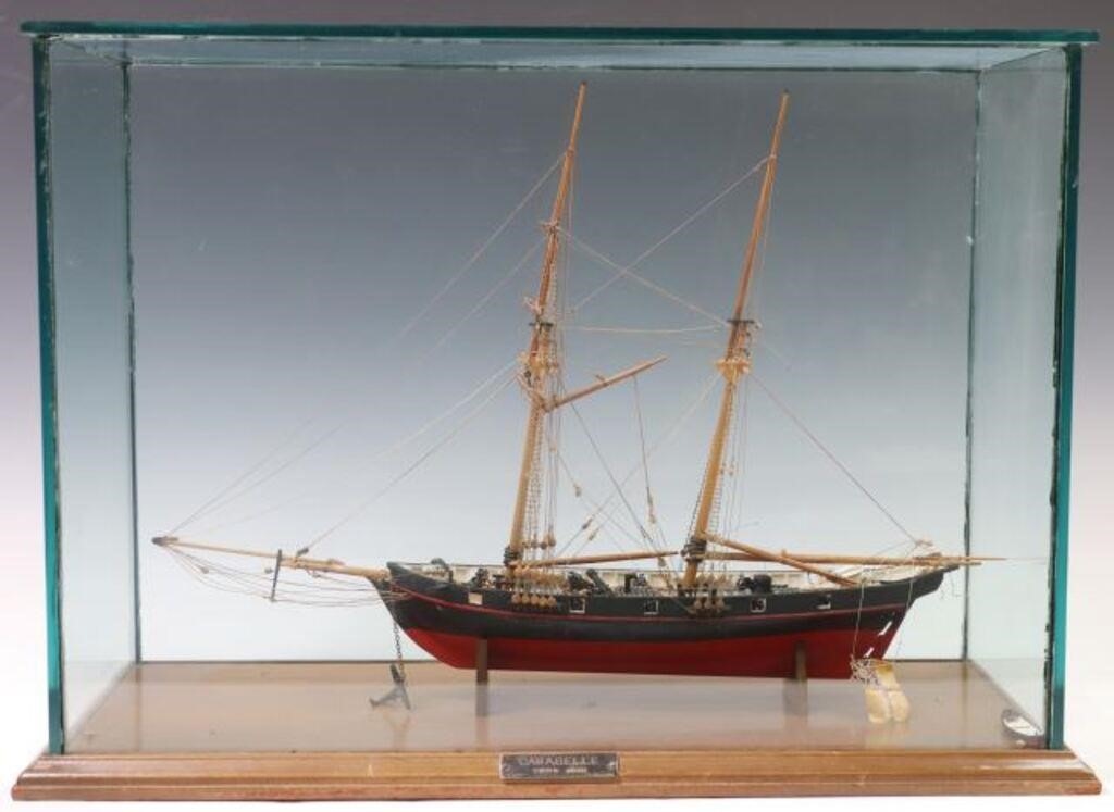 CASED SHIP MODEL OF THE