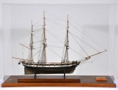 CASED SHIP MODEL OF THE "WASP"