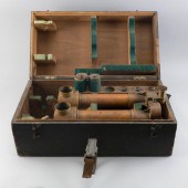 CASED STEREO BINOCULARS SIGHT