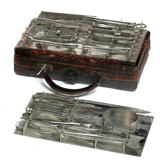 CASED SURGEON'S KIT.  American 
