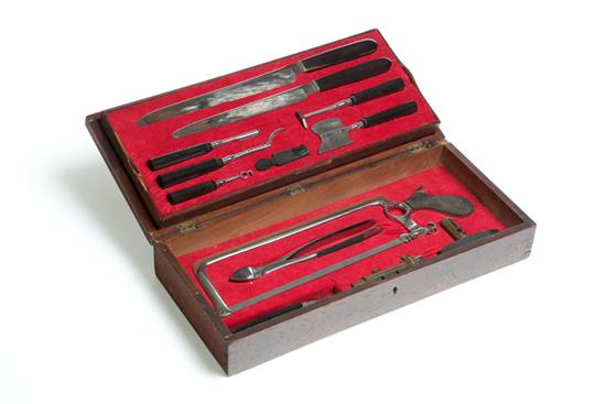 CASED SURGICAL KIT.  American or