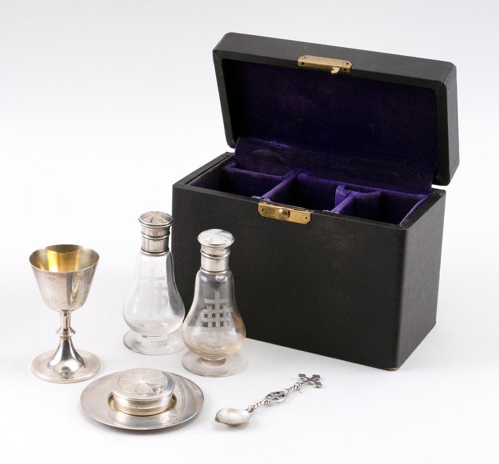 CASED TRAVELING STERLING SILVER