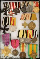 Cased tray of Imperial and Ger