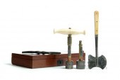 CASED TREPHINE KIT.  American