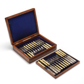 CASED VICTORIAN FISH SERVICE,