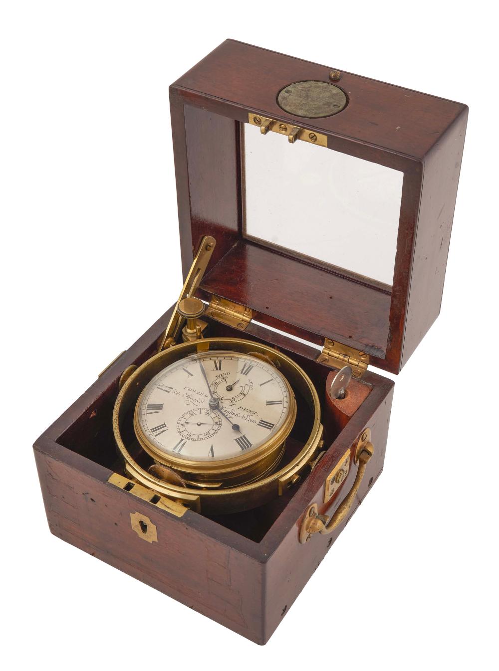 CASED YACHT CHRONOMETER 19TH
