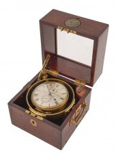 CASED YACHT CHRONOMETER 19TH C