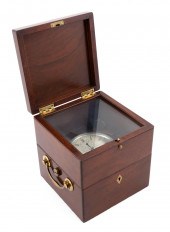 CASED YACHT CHRONOMETER BY H.H
