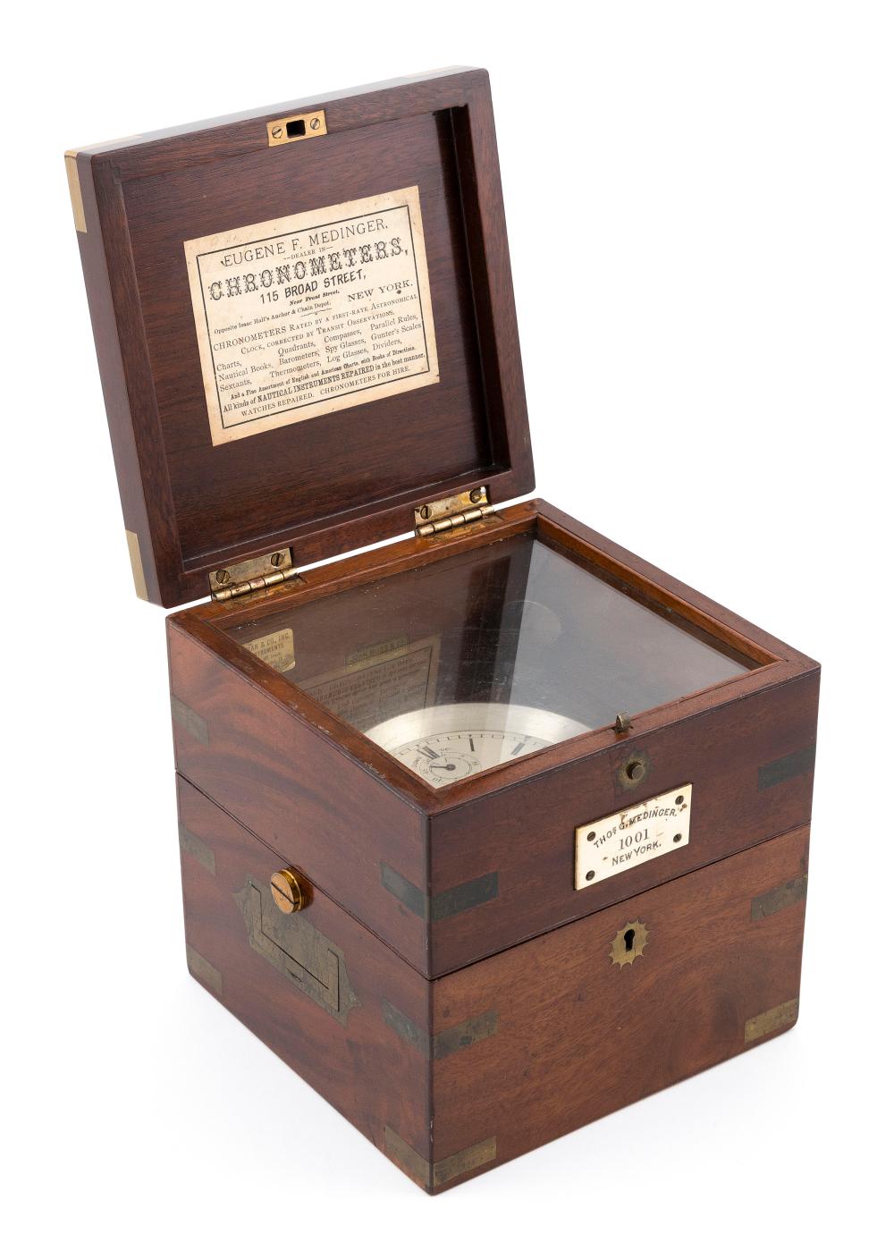 CASED YACHT CHRONOMETER BY THOMAS