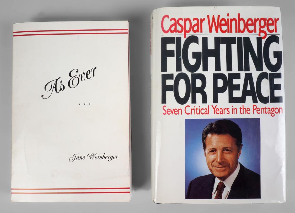 CASPAR 'CAP' WEINBERGER AND JANE