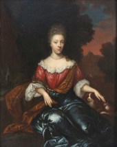 CASPAR NETSCHER (ATTR). Oil on