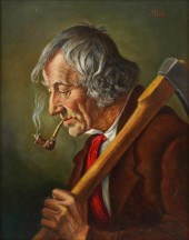 CASPER MINE (B. 1905): MAN WIT