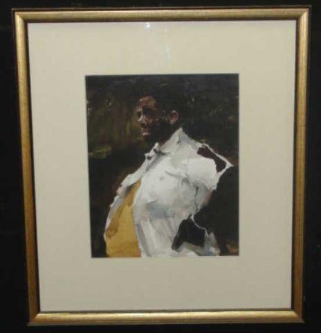 CASSEN. Watercolor. "The Rock."