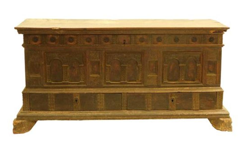 CASSONE, LATE 17TH C., ITALIAN,