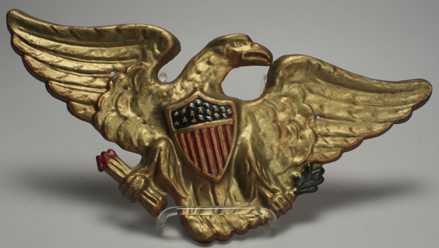 CAST ALUMINUM EAGLE AND LIBERTY