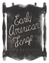 CAST ALUMINUM FORGE SIGN 20TH