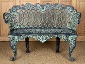 CAST ALUMINUM GARDEN BENCH VER