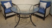 CAST ALUMINUM GLASS TOP PATIO