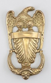 CAST BRASS EAGLE-FORM DOOR KNO