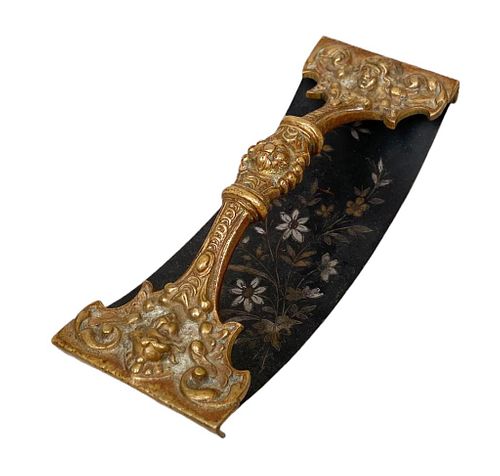 CAST BRASS FOLIATE HANDLED