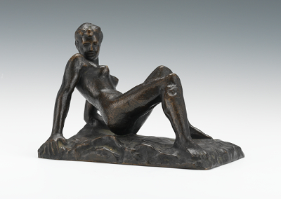 Cast Bronze Nude Signed "Schnitzer"