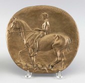 CAST BRONZE PLAQUE "GOING SWIM