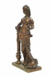 CAST BRONZE STANDING CLASSICAL
