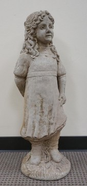 CAST CEMENT FIGURE OF YOUNG GI