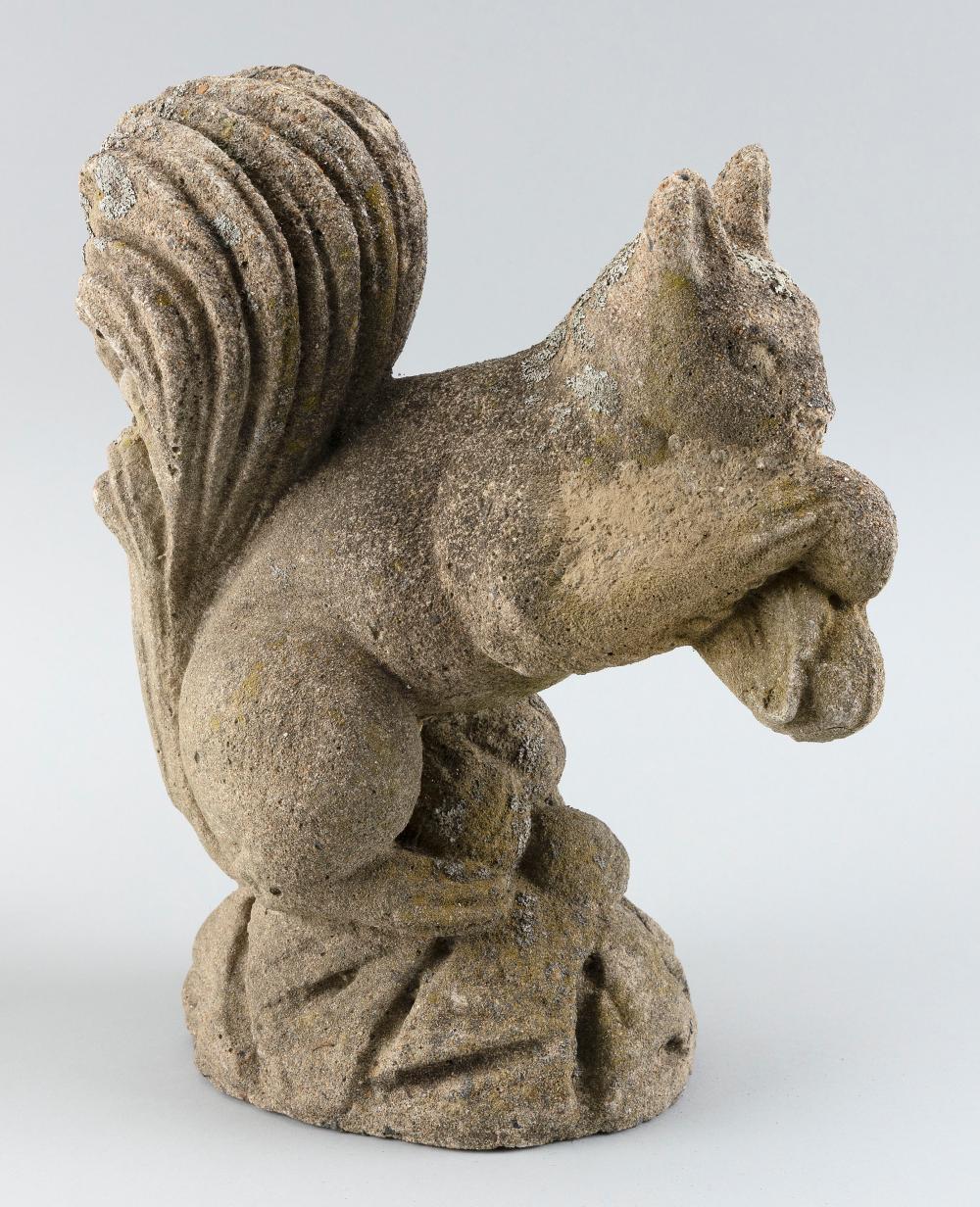 CAST CEMENT GARDEN SCULPTURE OF A