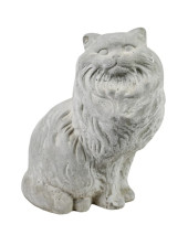 CAST CEMENT LONG HAIRED CAT GA