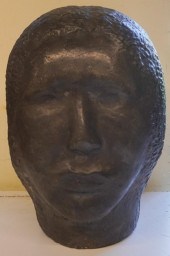 CAST CEMENT PARTIAL BUST GARDE