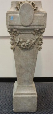 CAST CEMENT PEDESTAL, HEIGHT: