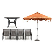 CAST CLASSICS, PATIO TABLE SET