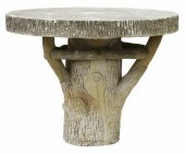CAST CONCRETE FAUX BOIS GARDEN