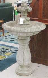 CAST CONCRETE GARDEN FOUNTAIN