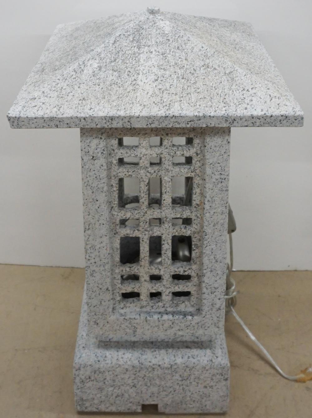 CAST CONCRETE GARDEN LANTERN, H: 31